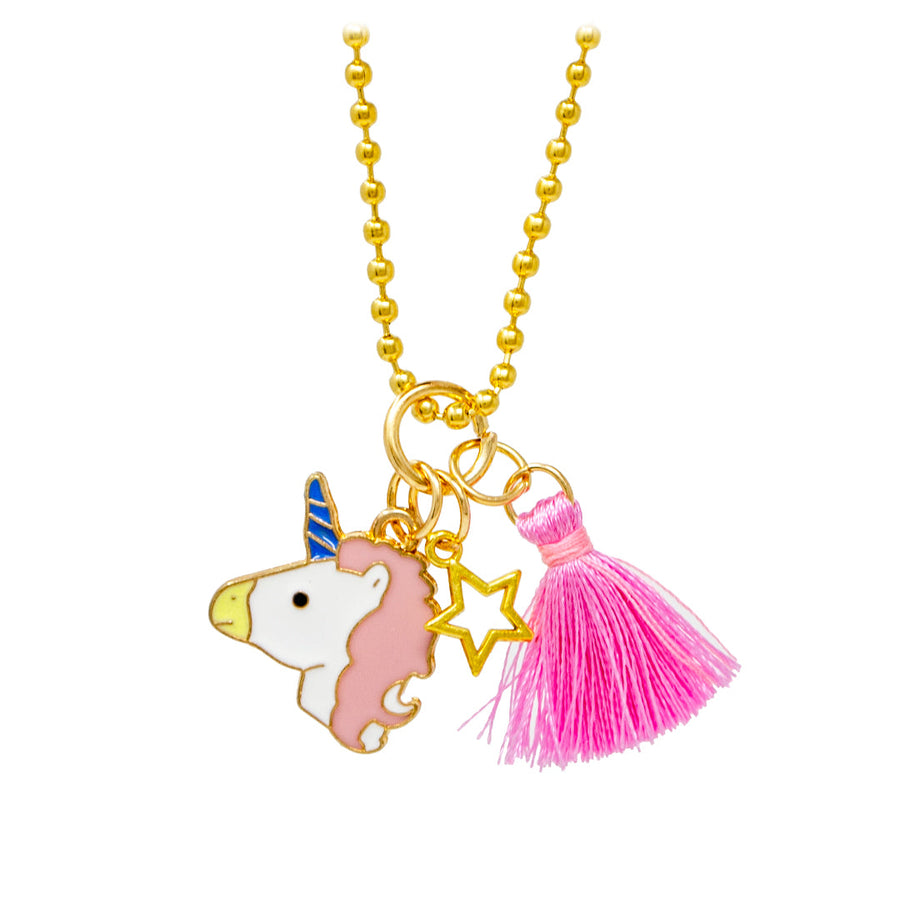 Unicorn, Tassel & Star Necklace