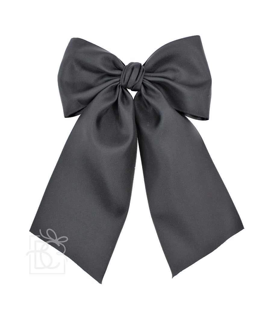 Opaque Satin Bow 4.5"