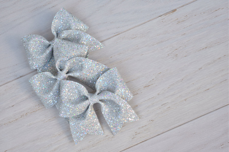 Holographic Glitter Bow