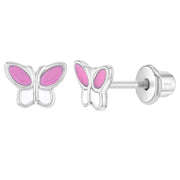 Butterflies Earrings - Sterling Silver